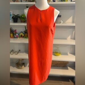 Elegant orange‎ Sleeveless Dress